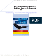 Full Download Test Bank For Government in America Brief 11th Edition George C Edwards III PDF Full Chapter