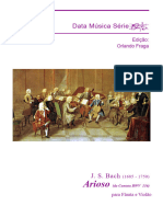 Arioso (Da Cantata BWV 156), para Flauta e Violão