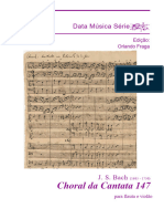 J. S. Bach: Choral Da Cantata 147, para Flauta e Violão