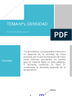 Temario de Densidad Química