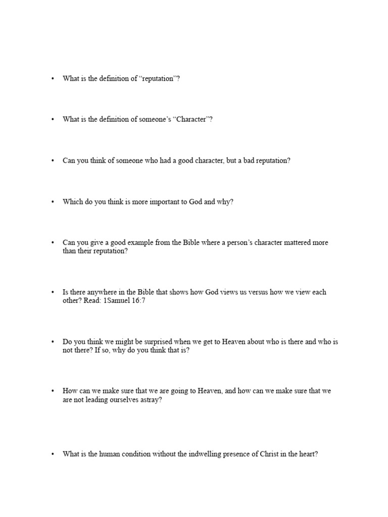 Building A Godly Character Pdf