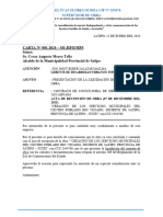 Carta Supervisor Rio Venado