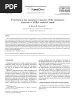 Experimental and Numerical Evaluation of The Mechanical Behaviour of GFRP Sandwich Panels