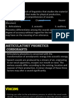 Phonetics Presentation PDF Students