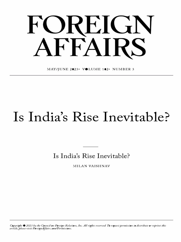 Is India's Rise Inevitable | PDF | Jawaharlal Nehru | Narendra Modi