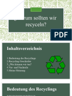Bedeutung Des Recyclings