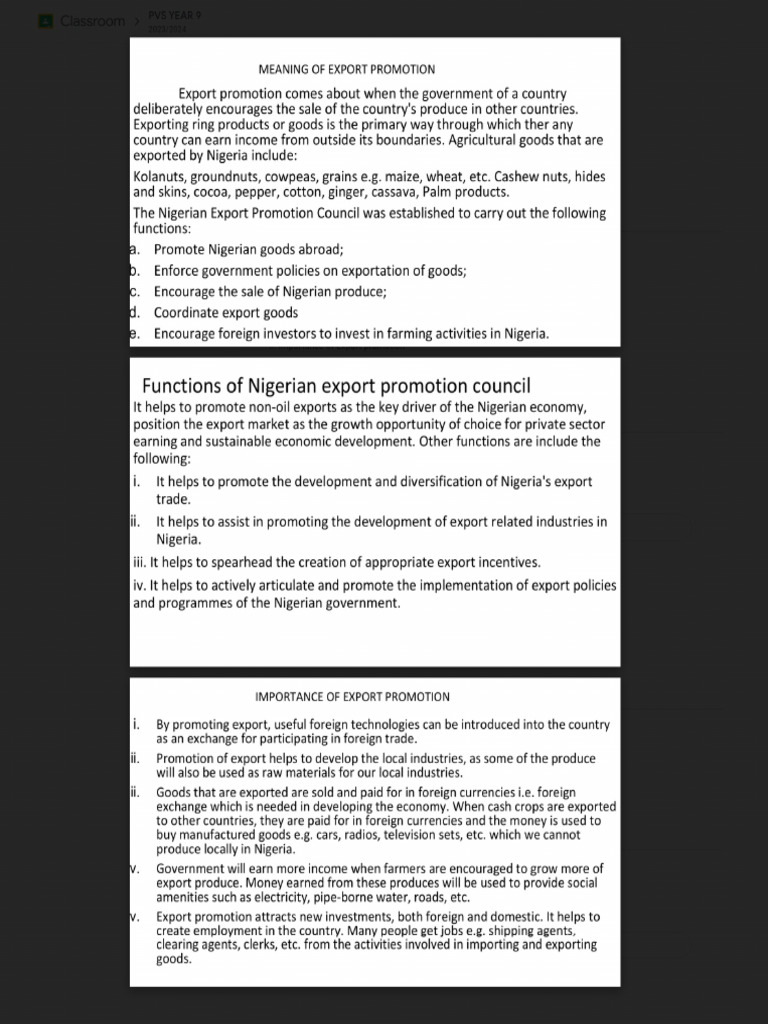 Export Promotion | PDF