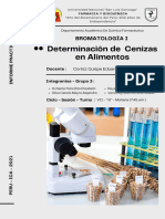 Bromatología. Informe 9