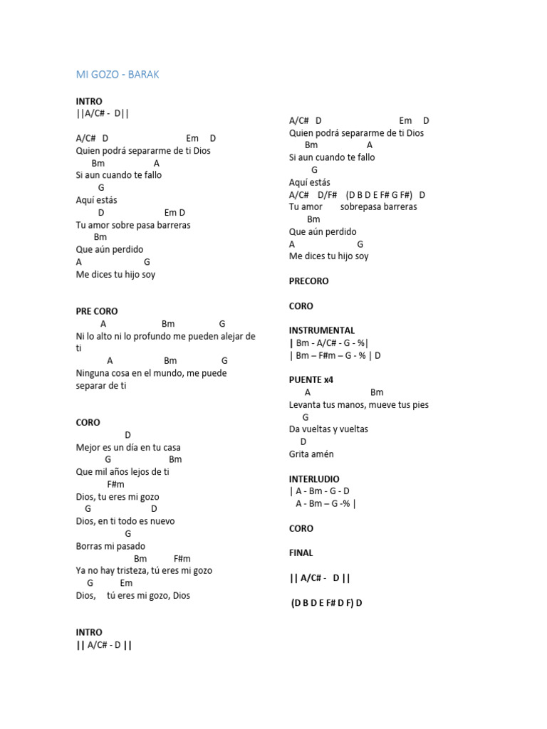 Mi Gozo Barak Pdf