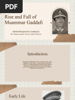 The Rise and Fall of Muammar Gaddafi