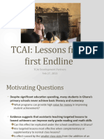 Seminar Presentation 2013 Tcai Value For Money Education 1st Dialogue English Tcai Lessons From First Endline