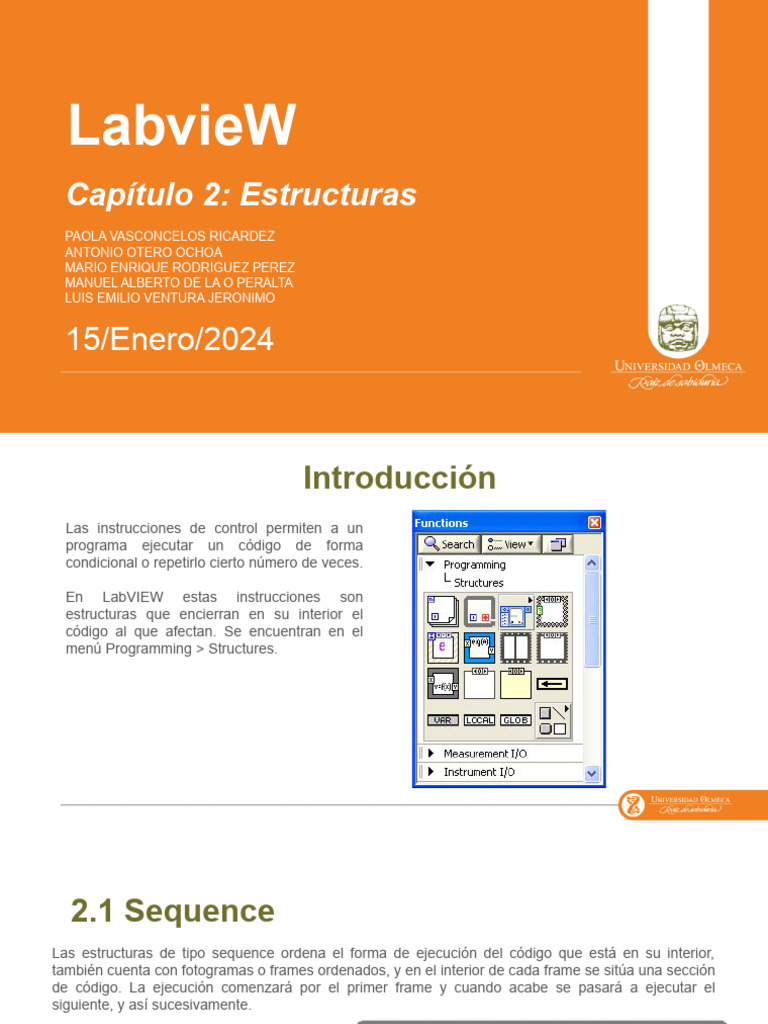 Estructuras de Control en LabVIEW | PDF | Lenguaje de programación ...