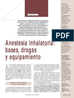 Anestesia Inhalatoria: Bases, Drogas y Equipamiento: Concepto de Concentración Alveolar Mínima (CAM)