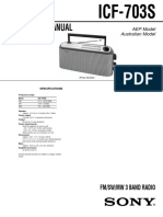 Sony Icf-703s Ver-1.0 SM