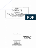 MARAIS, Marin - Five Old French Dances - Va PF