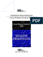 Hegel: Escritos Pedagógicos