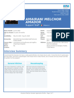 Amairani Melchor Amador: Support Staff