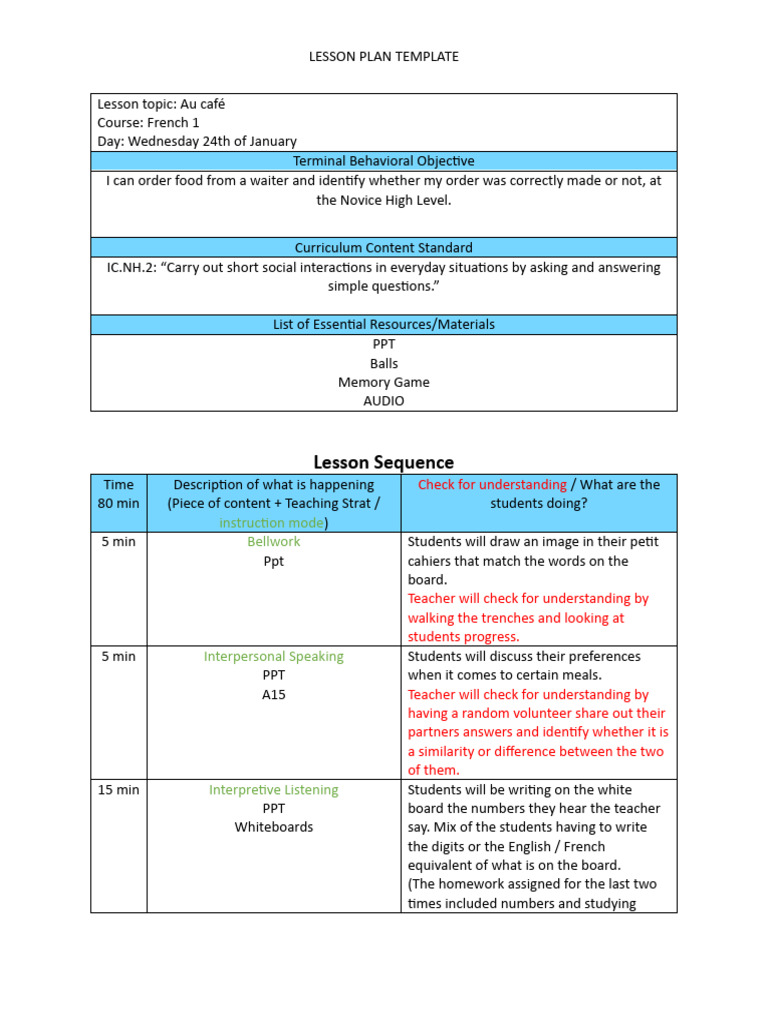 u4 1-24 cdo2 pt | PDF | Lesson Plan | Menu