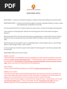 Monitoring Spirits