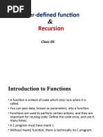 User Defined Function Recursion