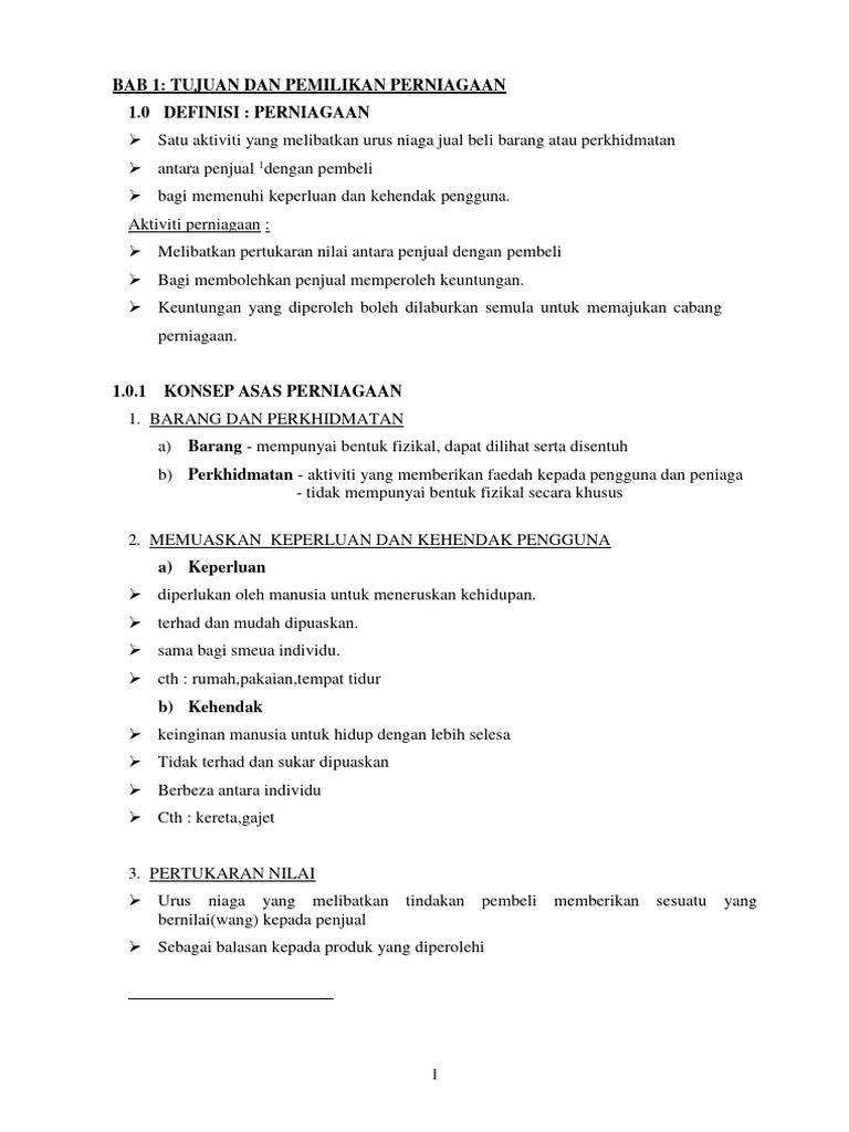 Nota perniagaan tingkatan 4 1 55 pdf