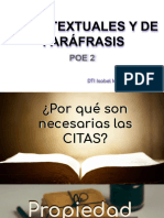 Citas Textuales y de Paráfrasis