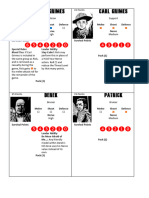 TWD Components For Playtesting