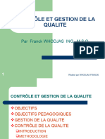 Controle Et Gestion de La Qualite