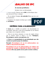 TRABALHO de IPC (Critérios Para a Elaboração) 2023-24