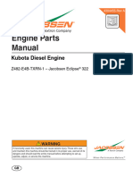 Kubota z602-e4b Parts Manual