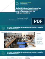 Démarches de REX Et Les Enseignements Issus Des Évènements Significatifs de Radioprotection - Point de Vue de La SFRO