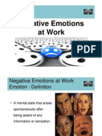 Negative Emotions at Work at Work