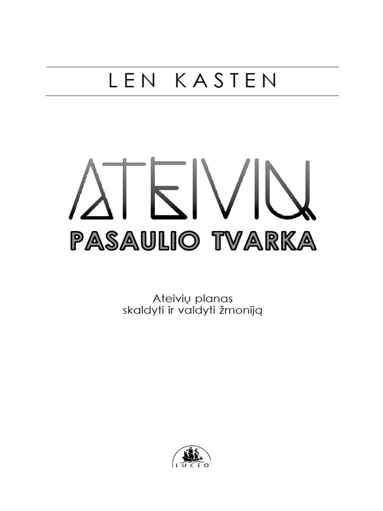 Ateiviu Pasaulio Tvarka | PDF