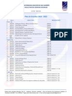 Plan de Estudios 2019 - 2023