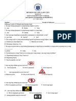 Filipino 2nd Periodical Test A4 Size Teachers