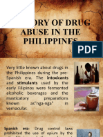 History of Drug Abuse in The Philippines