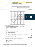 IB MAA SL Calculus Practice