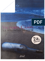 LIBRO Victoria Camps La Voluntad de Vivir 125050