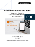 Etech12 q3 Mod1 Online Platforms and Sites