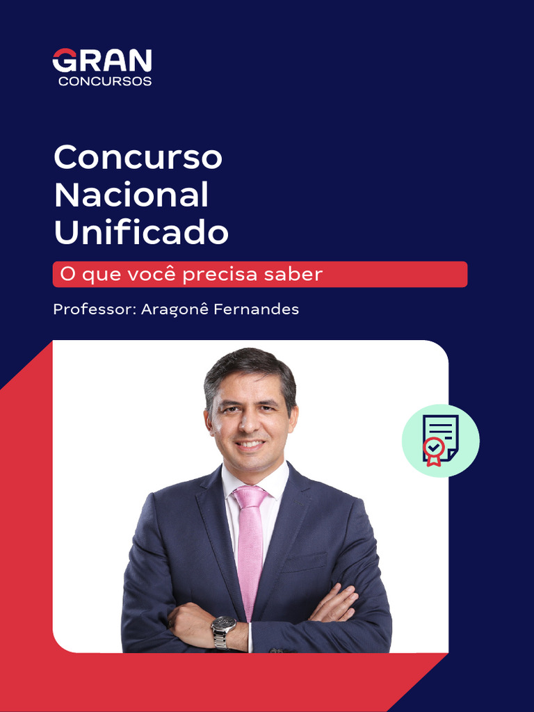 E Book Cnu Concurso Nacional Unificado O Que Voce Precisa Saber Pdf