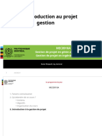 Gestion: Introduction Au Projet