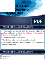 ABSOLUTE VALUE EQUATIONS AND INEQUALITIES copy