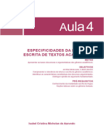 53 A 67 ESPECIFICIDADES DA LEITURA E ESCRITA DE TEXTOS ACADÊMICOS