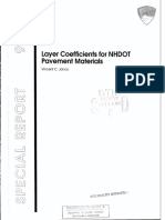 Layer Coefficients For NHDOT Pavement Materials
