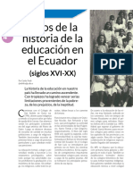 Historia de La Educacion en El Ecuador