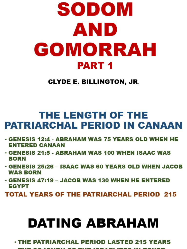 Sodom and Gomorrah's Location in Canaan | PDF | Sodom And Gomorrah ...