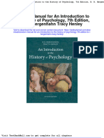 Full Download Solution Manual For An Introduction To The History of Psychology 7th Edition B R Hergenhahn Tracy Henley PDF Full Chapter