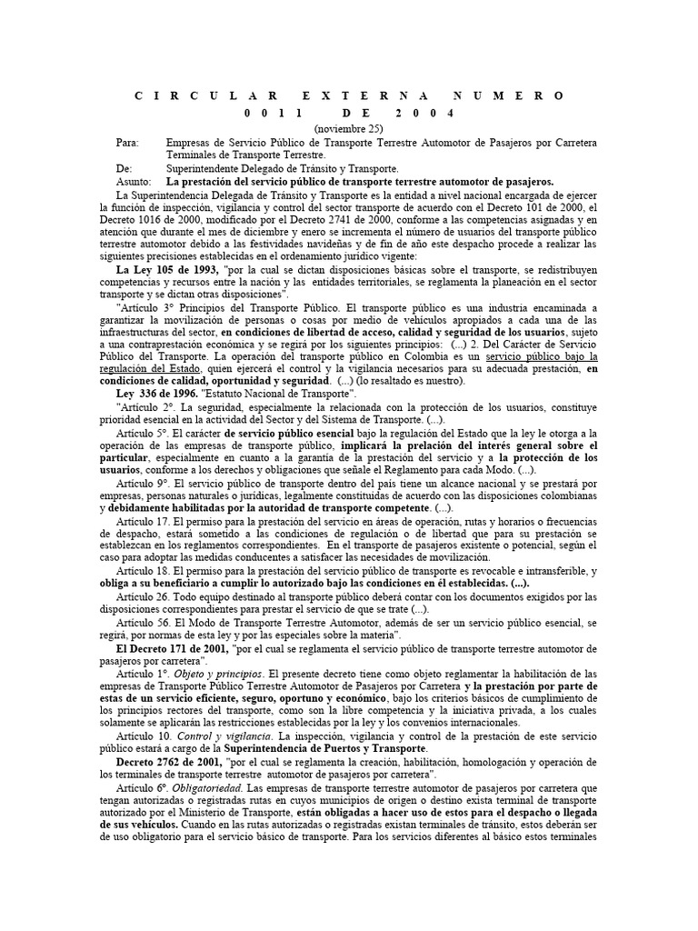 circular-externa-numero-0011-de-2004-pdf-transporte-transporte