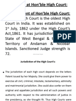 Matters at Hon'ble High Court