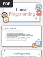 Linear Programming Part 1